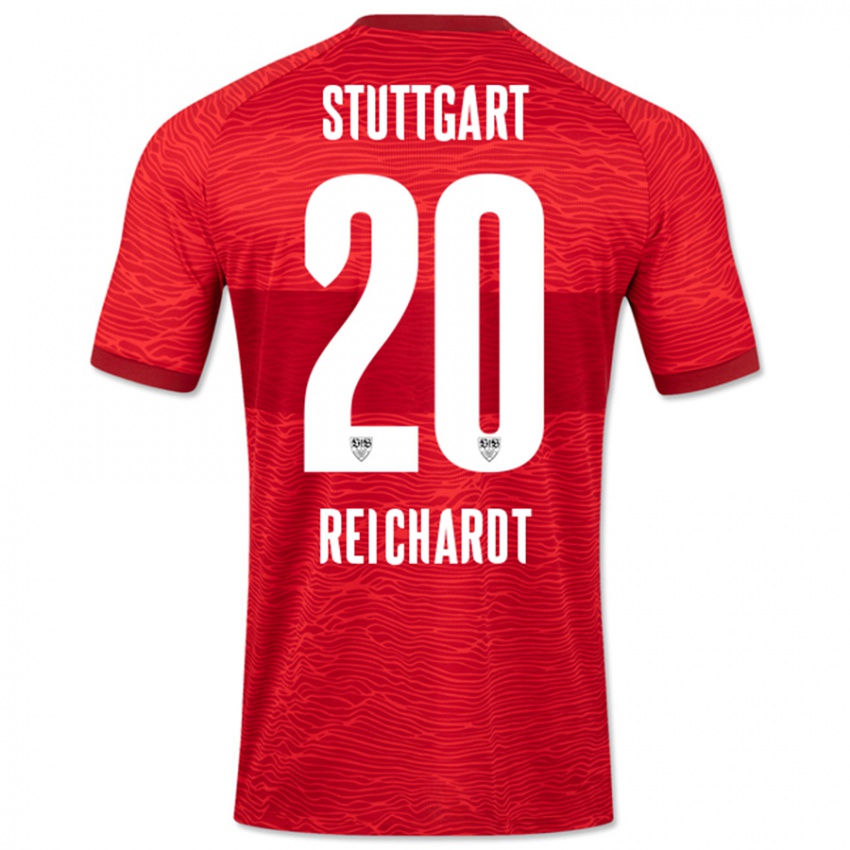 Damen Leon Reichardt #20 Rot Auswärtstrikot Trikot 2023/24 T-Shirt Schweiz