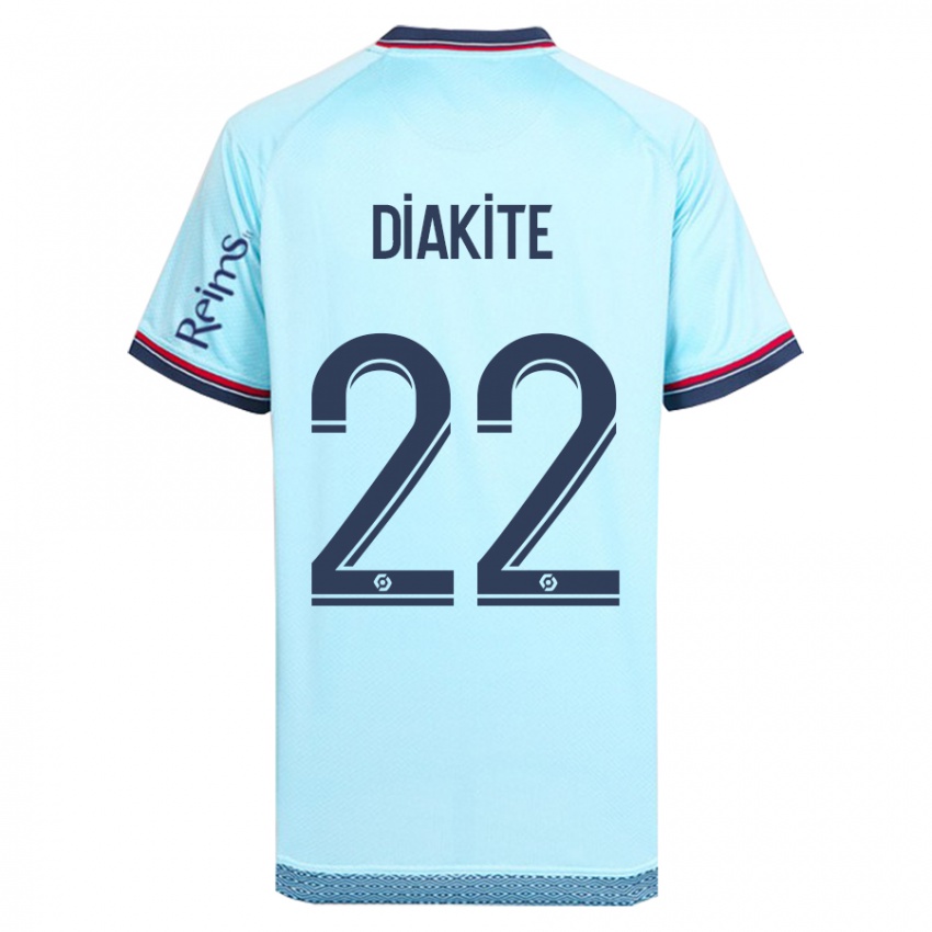 Damen Oumar Diakité #22 Himmelblau Auswärtstrikot Trikot 2023/24 T-Shirt Schweiz