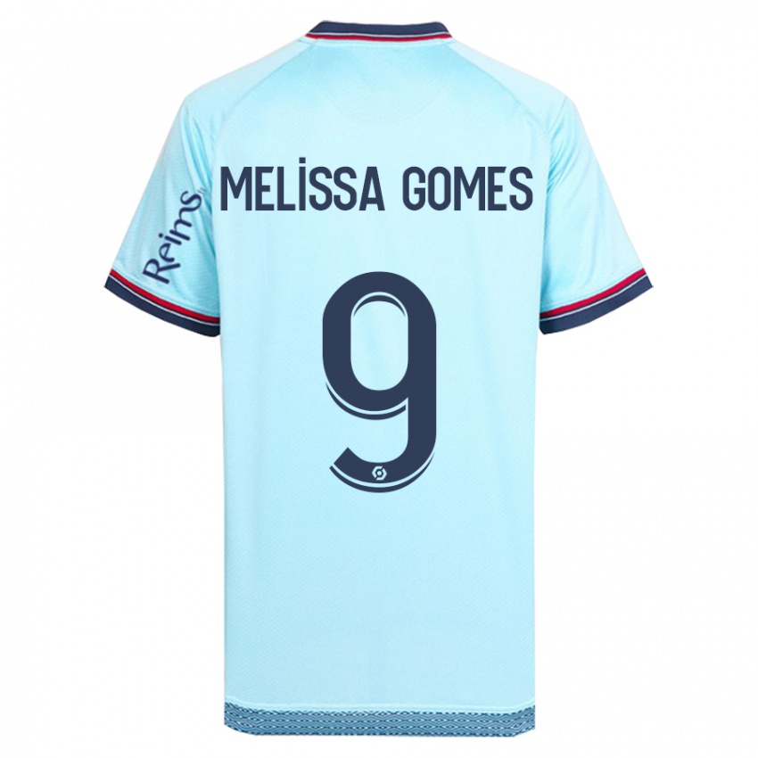 Damen Melissa Ferreira Gomes #9 Himmelblau Auswärtstrikot Trikot 2023/24 T-Shirt Schweiz