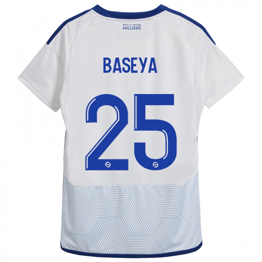 Damen Steven Baseya #25 Weiß Auswärtstrikot Trikot 2023/24 T-Shirt Schweiz