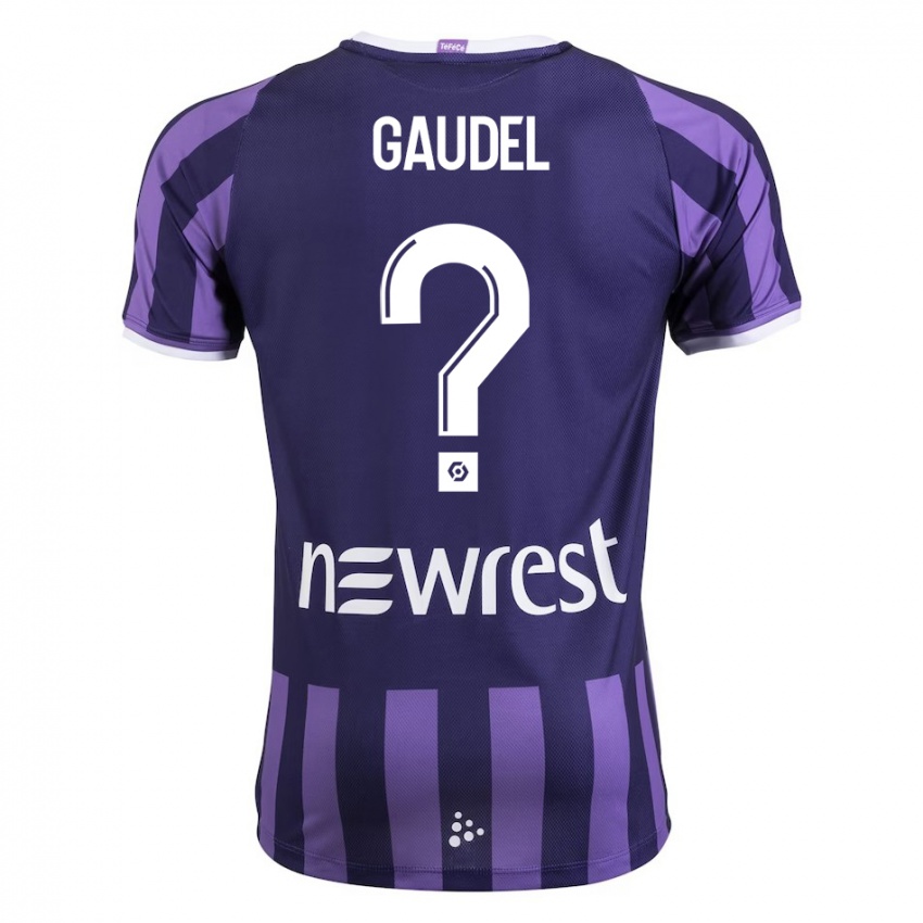 Damen Raphaël Gaudel #0 Lila Auswärtstrikot Trikot 2023/24 T-Shirt Schweiz