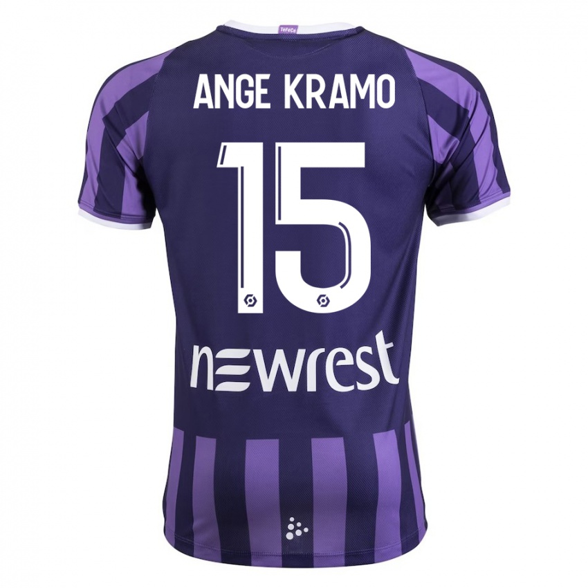 Damen Marie Ange Kramo #15 Lila Auswärtstrikot Trikot 2023/24 T-Shirt Schweiz