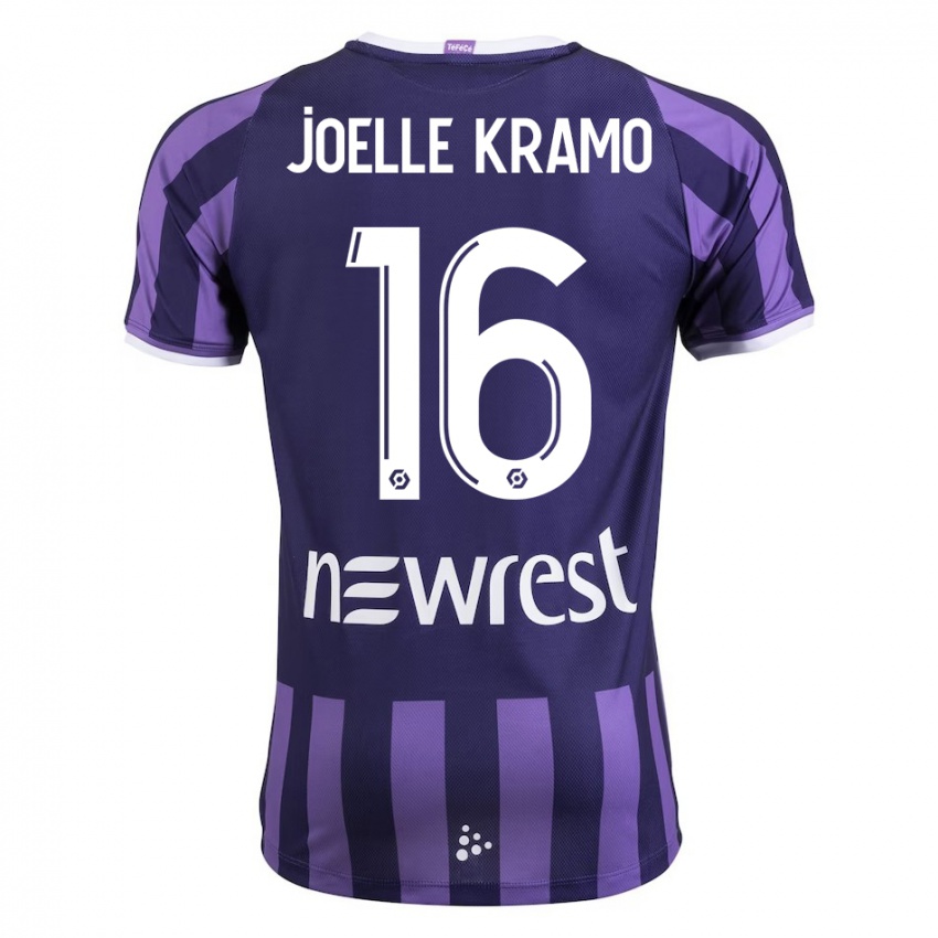 Damen Marie Joelle Kramo #16 Lila Auswärtstrikot Trikot 2023/24 T-Shirt Schweiz