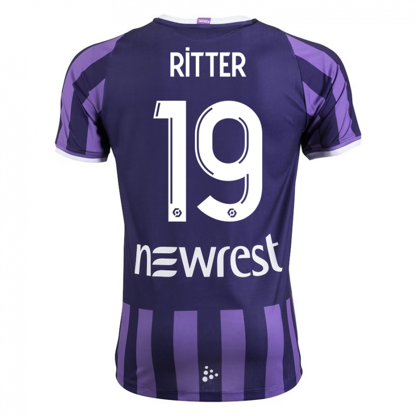 Damen Morgane Ritter #19 Lila Auswärtstrikot Trikot 2023/24 T-Shirt Schweiz