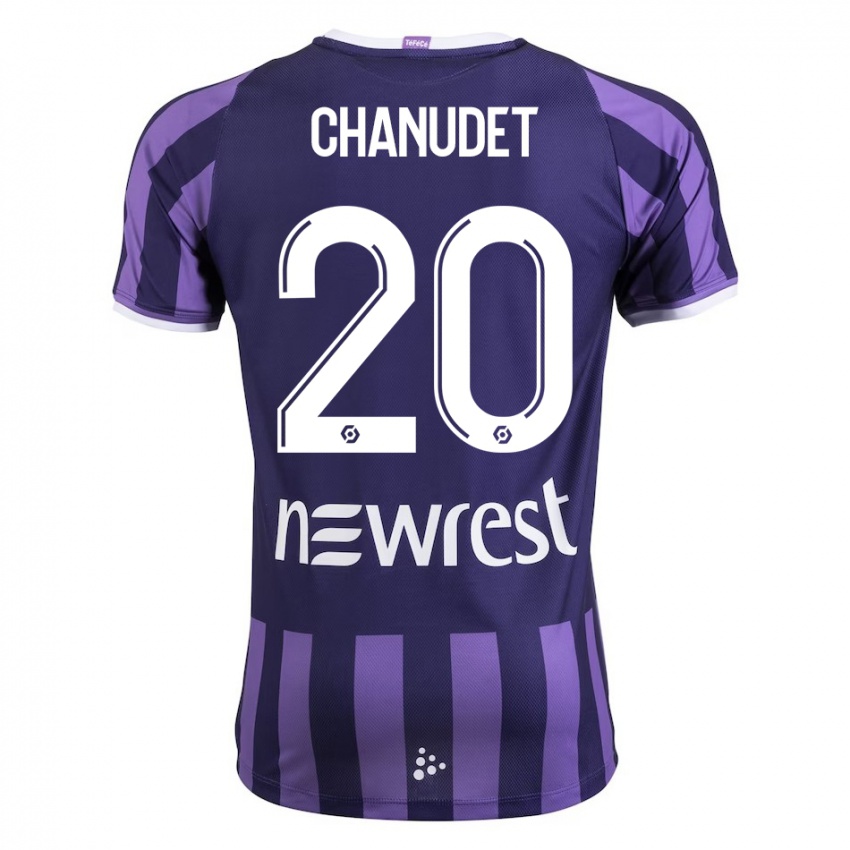 Damen Coralie Chanudet #20 Lila Auswärtstrikot Trikot 2023/24 T-Shirt Schweiz