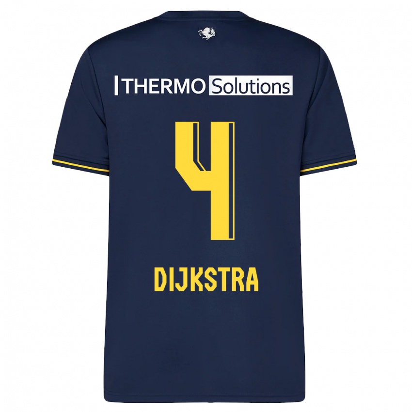 Damen Caitlin Dijkstra #4 Marine Auswärtstrikot Trikot 2023/24 T-Shirt Schweiz