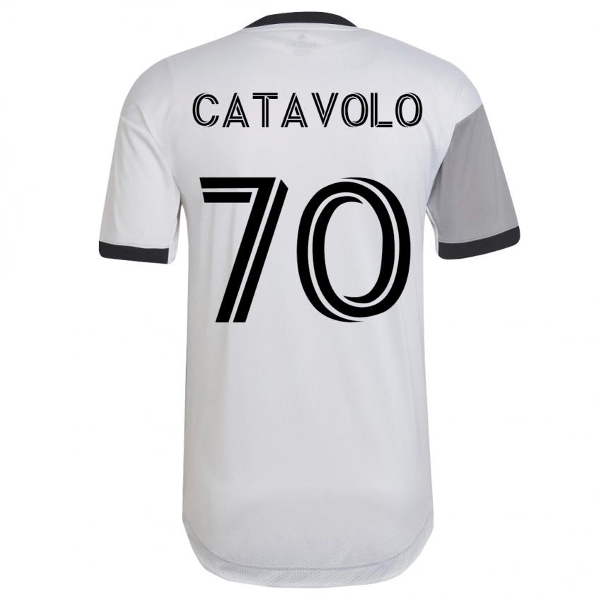 Damen Matthew Catavolo #70 Weiß Auswärtstrikot Trikot 2023/24 T-Shirt Schweiz