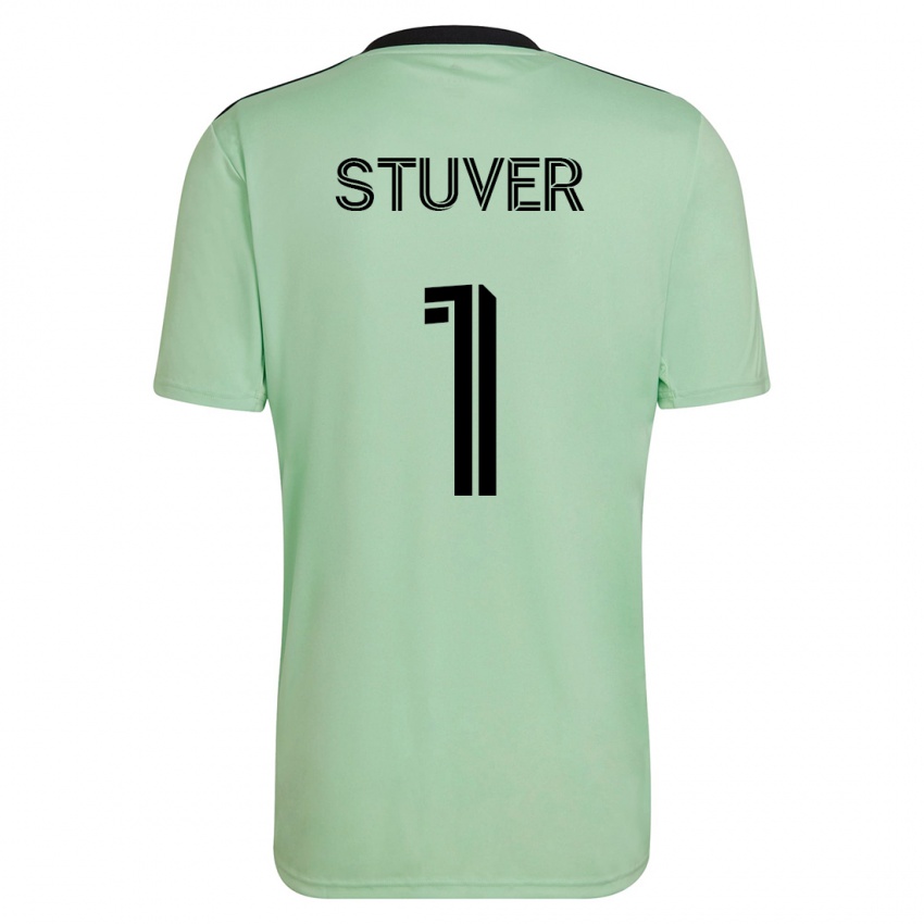 Damen Brad Stuver #1 Hellgrün Auswärtstrikot Trikot 2023/24 T-Shirt Schweiz