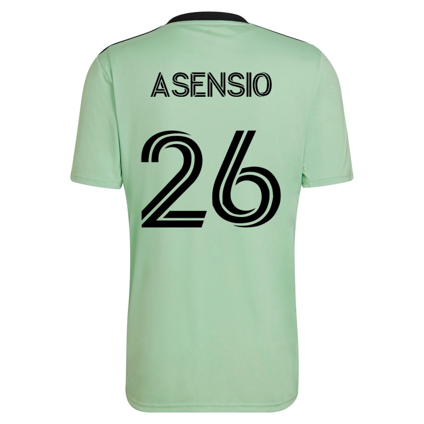 Damen Charlie Asensio #26 Hellgrün Auswärtstrikot Trikot 2023/24 T-Shirt Schweiz