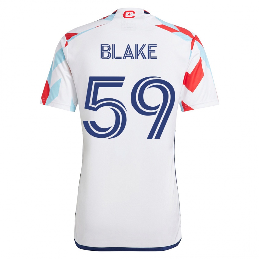 Damen Romain Blake #59 Weiß Blau Auswärtstrikot Trikot 2023/24 T-Shirt Schweiz