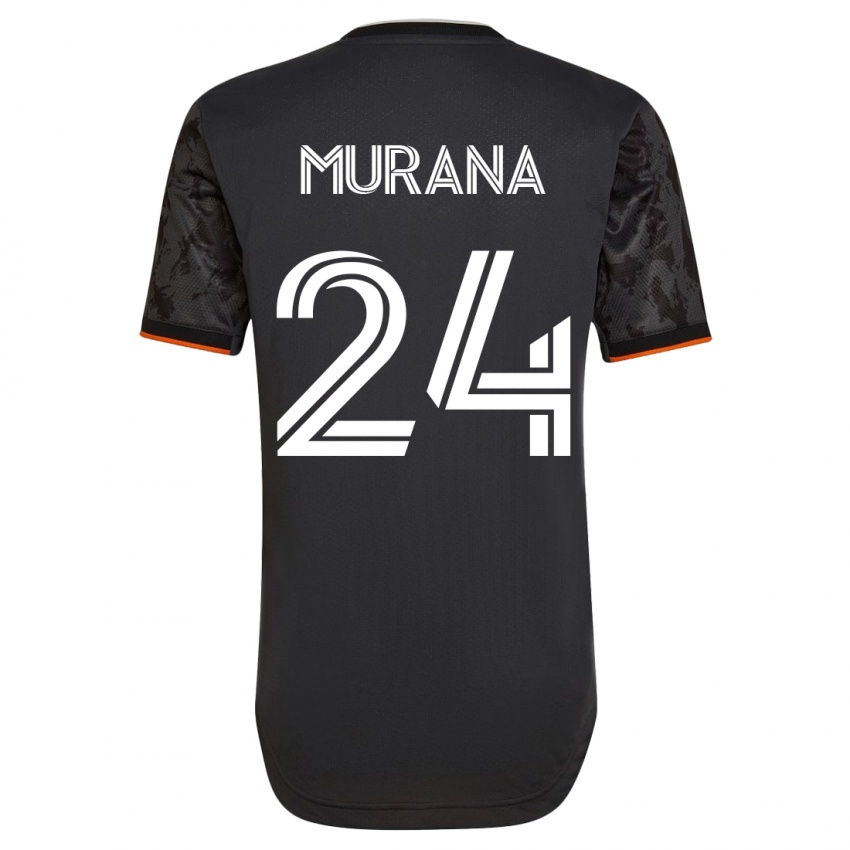 Damen Mujeeb Murana #24 Schwarz Auswärtstrikot Trikot 2023/24 T-Shirt Schweiz