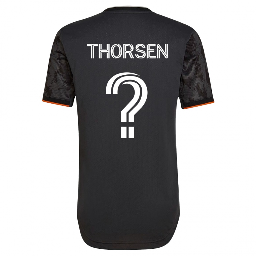 Damen Liam Thorsen #0 Schwarz Auswärtstrikot Trikot 2023/24 T-Shirt Schweiz