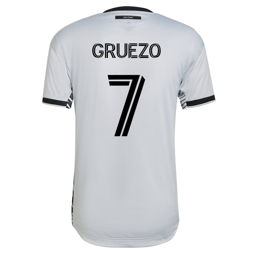 Damen Carlos Gruezo #7 Weiß Auswärtstrikot Trikot 2023/24 T-Shirt Schweiz