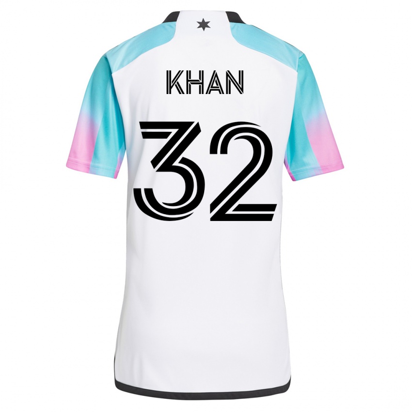 Damen Molik Khan #32 Weiß Auswärtstrikot Trikot 2023/24 T-Shirt Schweiz