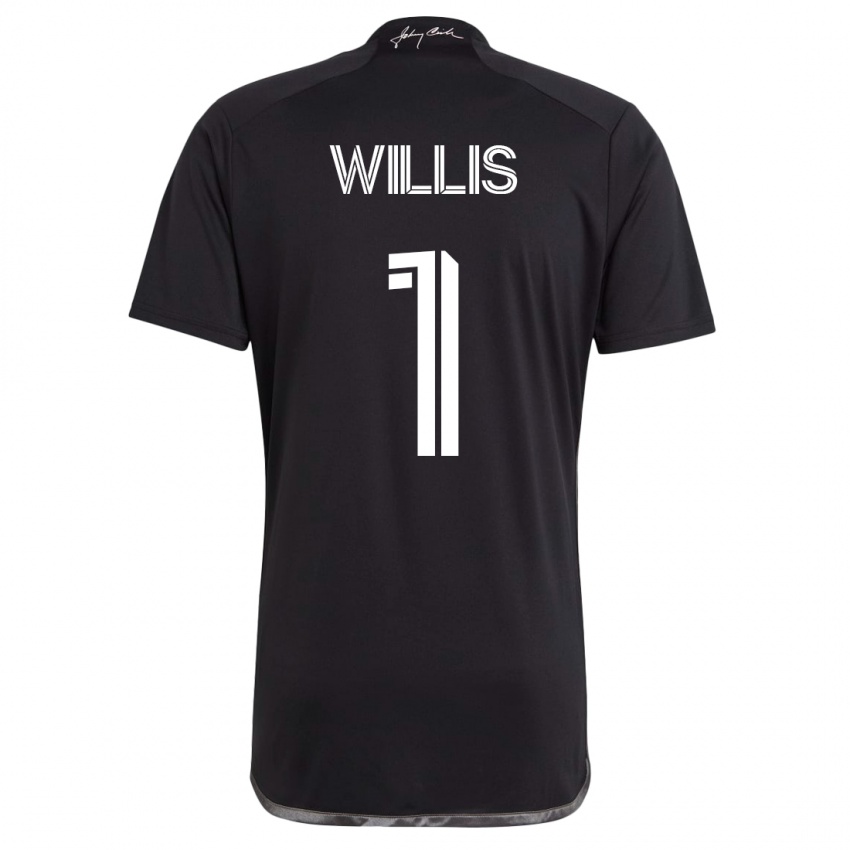 Damen Joe Willis #1 Schwarz Auswärtstrikot Trikot 2023/24 T-Shirt Schweiz
