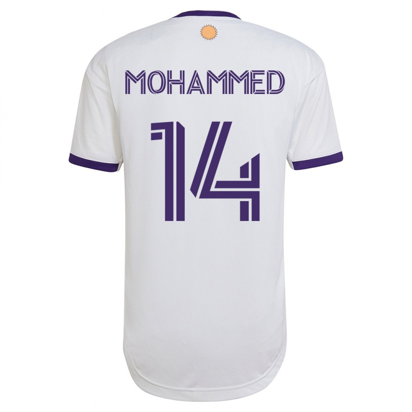 Damen Shak Mohammed #14 Weiß Auswärtstrikot Trikot 2023/24 T-Shirt Schweiz