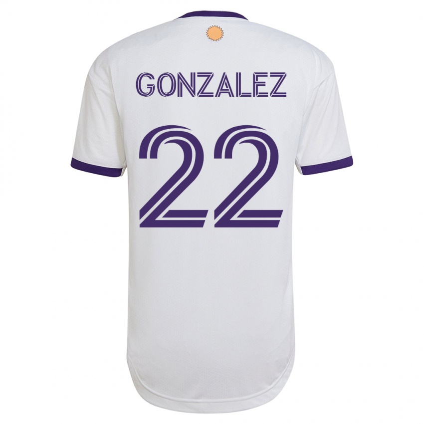 Damen Gastón González #22 Weiß Auswärtstrikot Trikot 2023/24 T-Shirt Schweiz