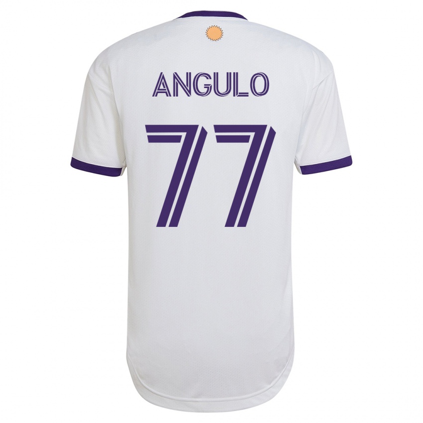 Damen Iván Angulo #77 Weiß Auswärtstrikot Trikot 2023/24 T-Shirt Schweiz