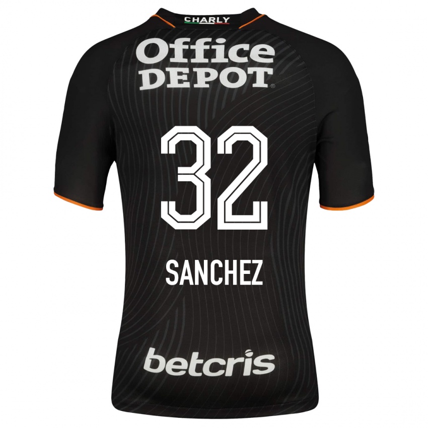 Damen Luis Sanchez #32 Schwarz Auswärtstrikot Trikot 2023/24 T-Shirt Schweiz