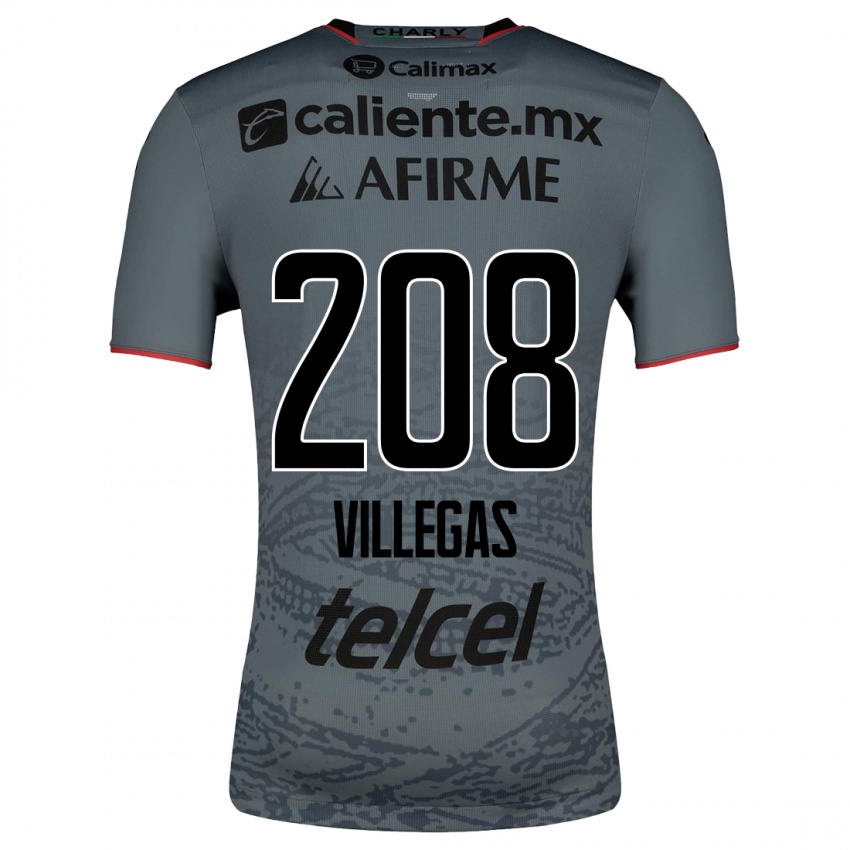 Damen Óscar Villegas #208 Grau Auswärtstrikot Trikot 2023/24 T-Shirt Schweiz