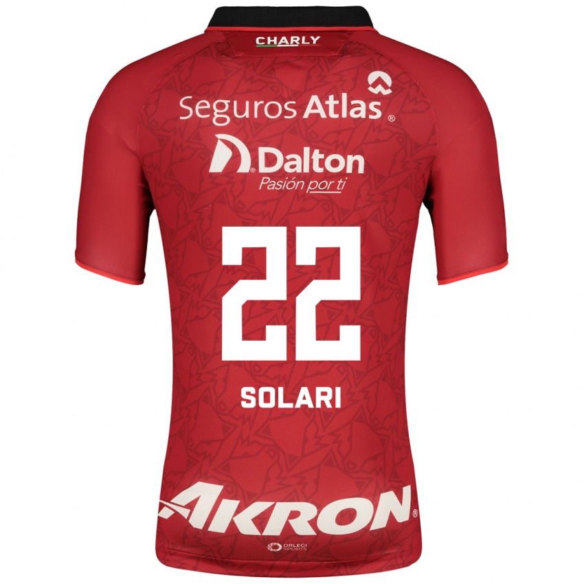 Damen Augusto Solari #22 Rot Auswärtstrikot Trikot 2023/24 T-Shirt Schweiz