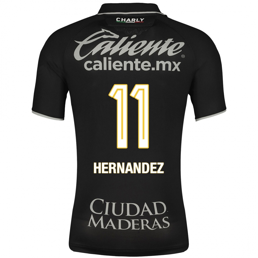 Damen Elías Hernández #11 Schwarz Auswärtstrikot Trikot 2023/24 T-Shirt Schweiz