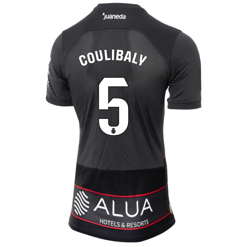 Damen Habib Anas Coulibaly #5 Schwarz Auswärtstrikot Trikot 2023/24 T-Shirt Schweiz