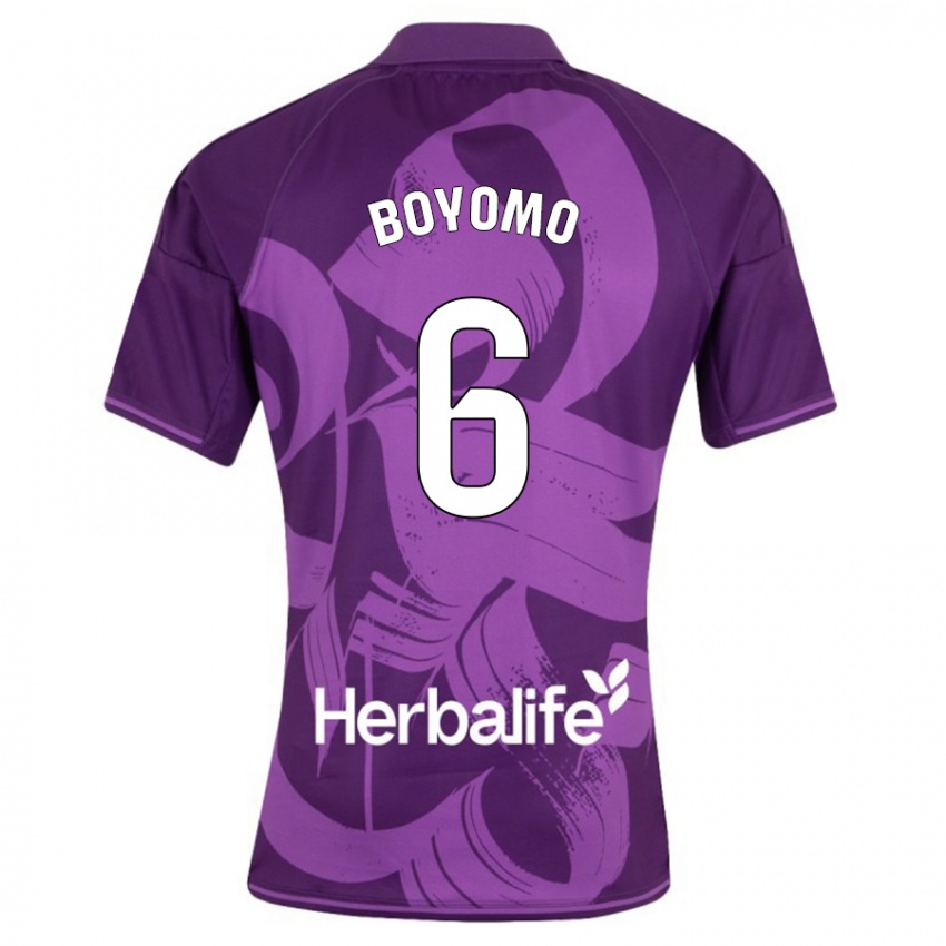 Damen Enzo Boyomo #6 Violett Auswärtstrikot Trikot 2023/24 T-Shirt Schweiz