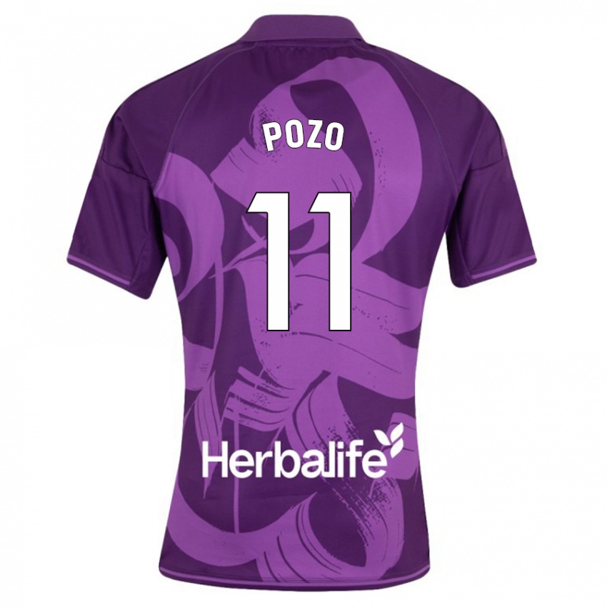 Damen Manuel Pozo #11 Violett Auswärtstrikot Trikot 2023/24 T-Shirt Schweiz