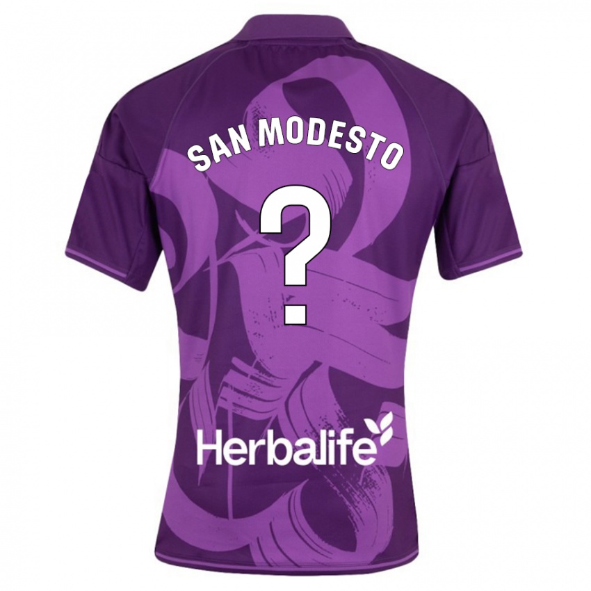 Damen Hugo San Modesto #0 Violett Auswärtstrikot Trikot 2023/24 T-Shirt Schweiz
