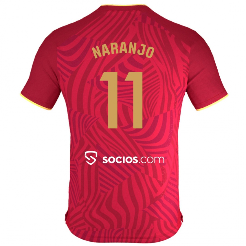 Damen Mario Naranjo #11 Rot Auswärtstrikot Trikot 2023/24 T-Shirt Schweiz