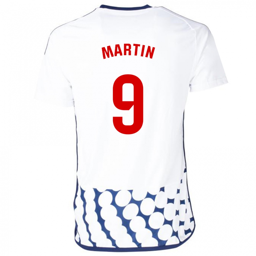 Damen Carlos Martin #9 Weiß Auswärtstrikot Trikot 2023/24 T-Shirt Schweiz