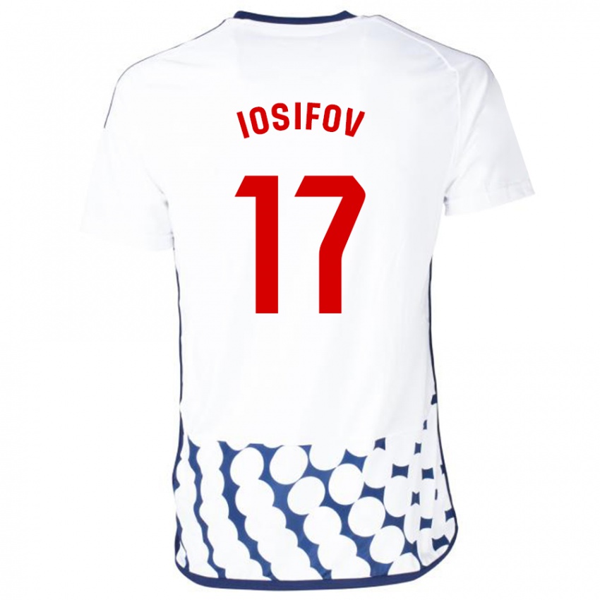 Damen Nikita Iosifov #17 Weiß Auswärtstrikot Trikot 2023/24 T-Shirt Schweiz