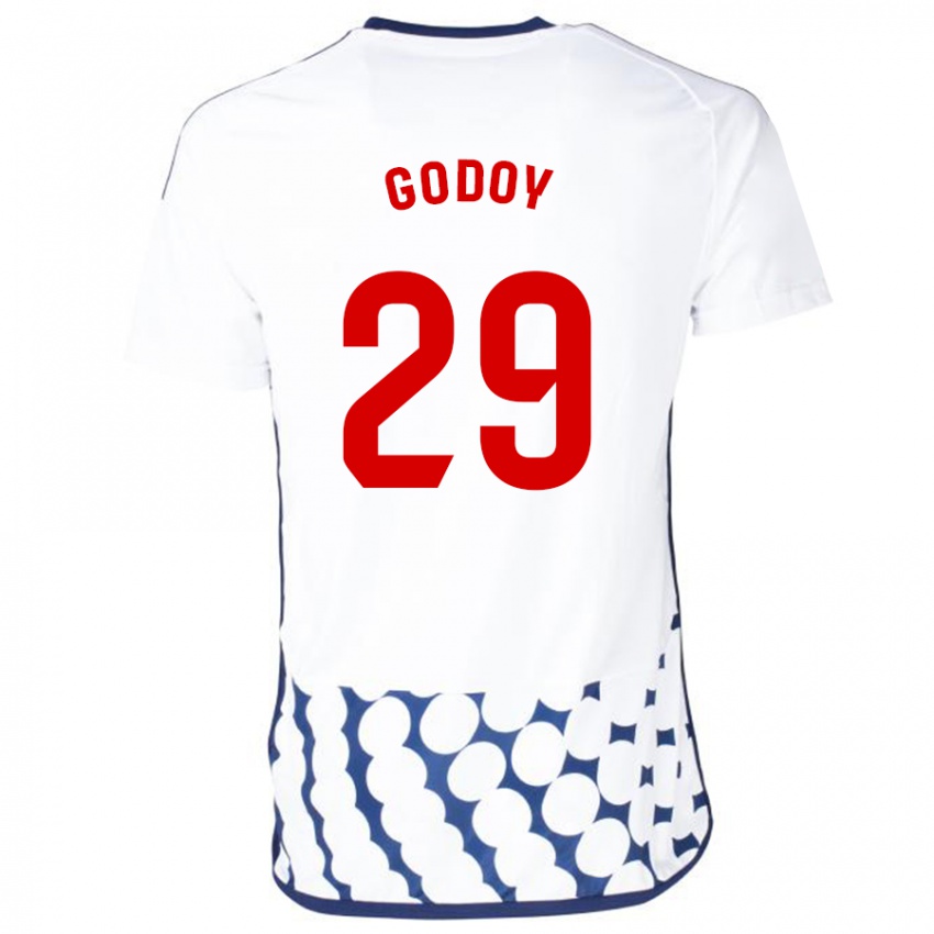 Damen Alan Godoy #29 Weiß Auswärtstrikot Trikot 2023/24 T-Shirt Schweiz