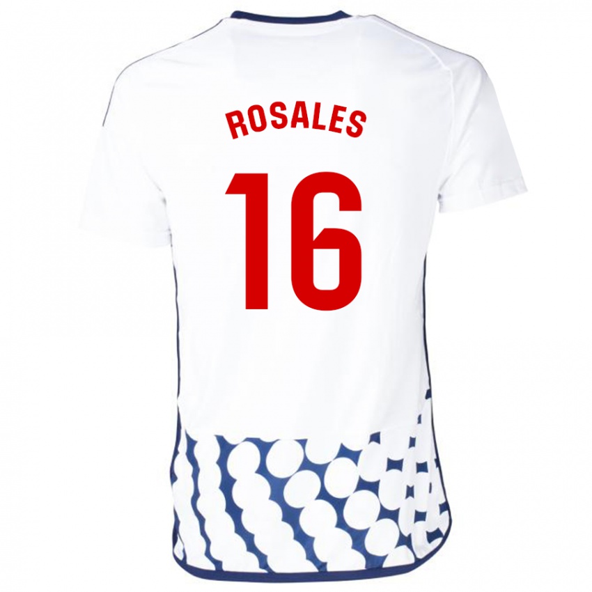 Damen Diego Rosales #16 Weiß Auswärtstrikot Trikot 2023/24 T-Shirt Schweiz