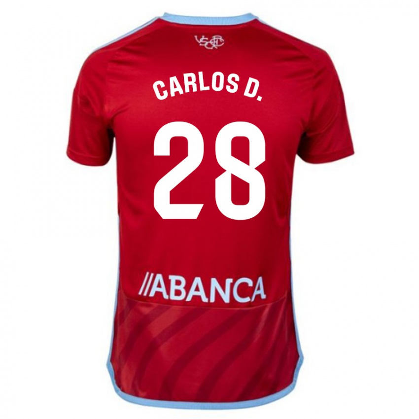 Damen Carlos Dominguez #28 Rot Auswärtstrikot Trikot 2023/24 T-Shirt Schweiz