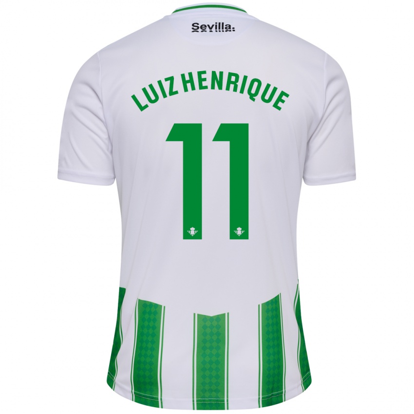 Enfant Maillot Luiz Henrique #11 Blanc Tenues Domicile 2023/24 T-Shirt Suisse