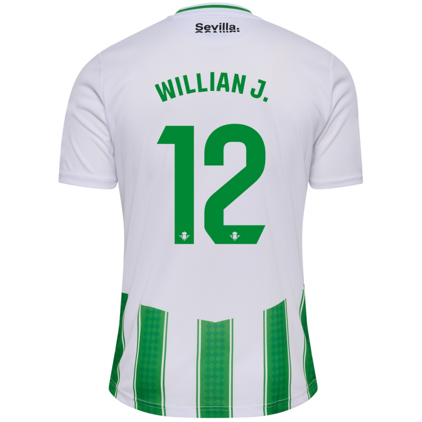 Enfant Maillot Willian José #12 Blanc Tenues Domicile 2023/24 T-Shirt Suisse