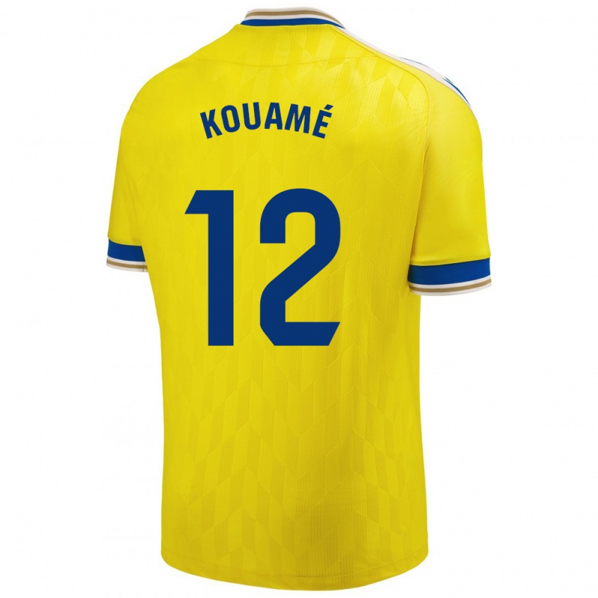 Kinder Rominigue Kouamé #12 Gelb Heimtrikot Trikot 2023/24 T-Shirt Schweiz