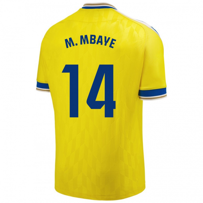 Kinder Momo Mbaye #14 Gelb Heimtrikot Trikot 2023/24 T-Shirt Schweiz