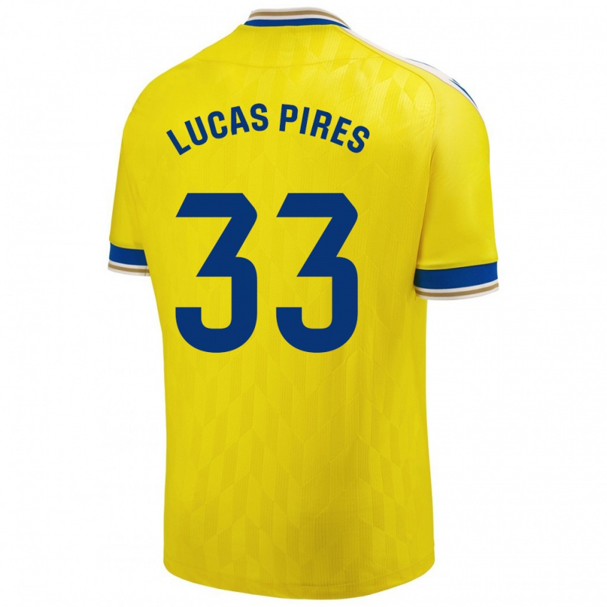 Kinder Lucas Pires #33 Gelb Heimtrikot Trikot 2023/24 T-Shirt Schweiz