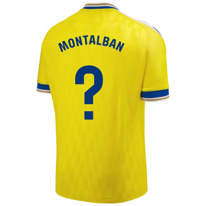 Kinder Sergio Montalbán #0 Gelb Heimtrikot Trikot 2023/24 T-Shirt Schweiz