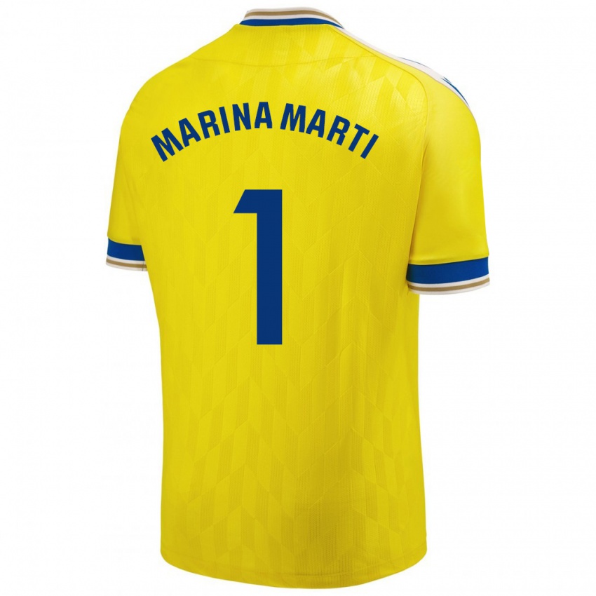 Kinder Marina Martí #1 Gelb Heimtrikot Trikot 2023/24 T-Shirt Schweiz