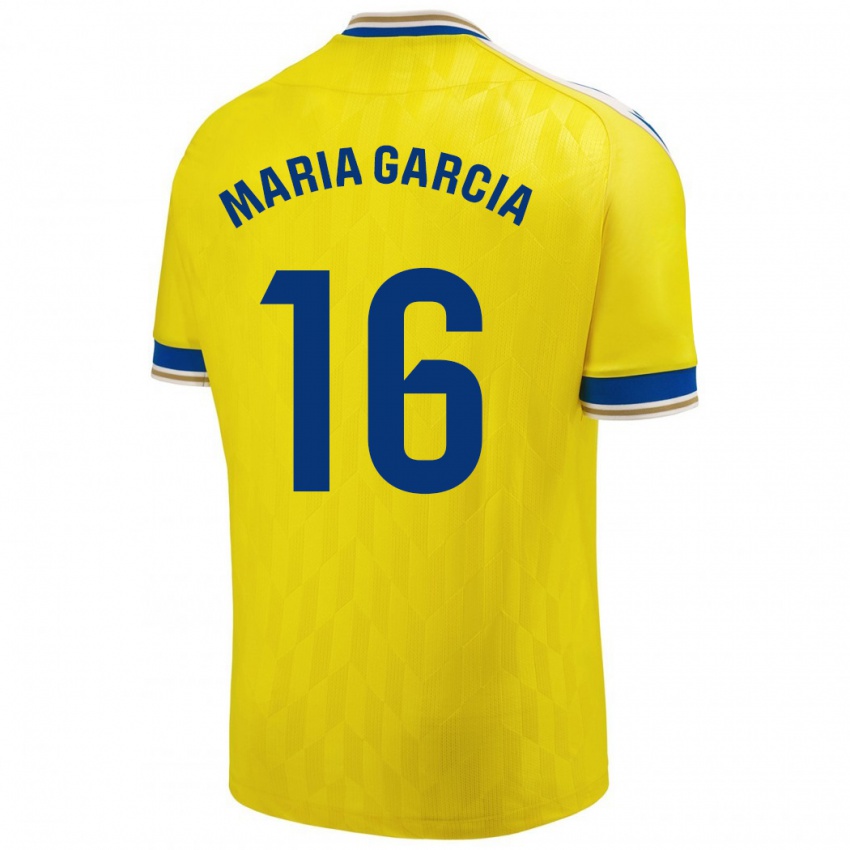 Kinder Maria García Fernández #16 Gelb Heimtrikot Trikot 2023/24 T-Shirt Schweiz