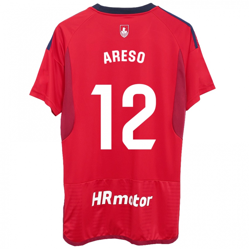 Kinder Jesús Areso #12 Rot Heimtrikot Trikot 2023/24 T-Shirt Schweiz