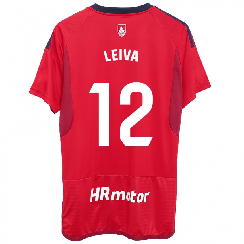 Kinder Álvaro Leiva #12 Rot Heimtrikot Trikot 2023/24 T-Shirt Schweiz