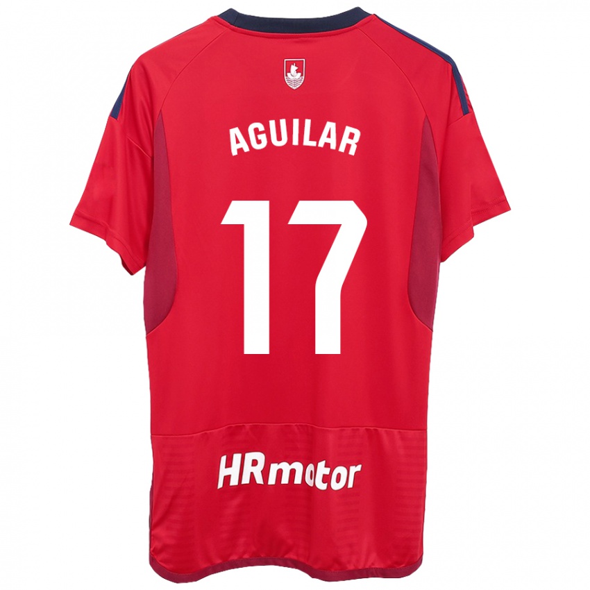 Kinder Eneko Aguilar #17 Rot Heimtrikot Trikot 2023/24 T-Shirt Schweiz