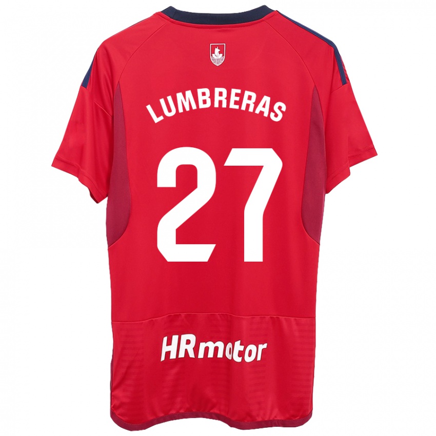 Kinder Carlos Lumbreras #27 Rot Heimtrikot Trikot 2023/24 T-Shirt Schweiz