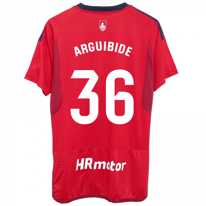 Kinder Iñigo Arguibide #36 Rot Heimtrikot Trikot 2023/24 T-Shirt Schweiz