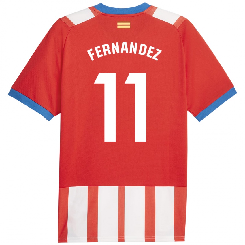 Kinder Valery Fernández #11 Rot-Weiss Heimtrikot Trikot 2023/24 T-Shirt Schweiz